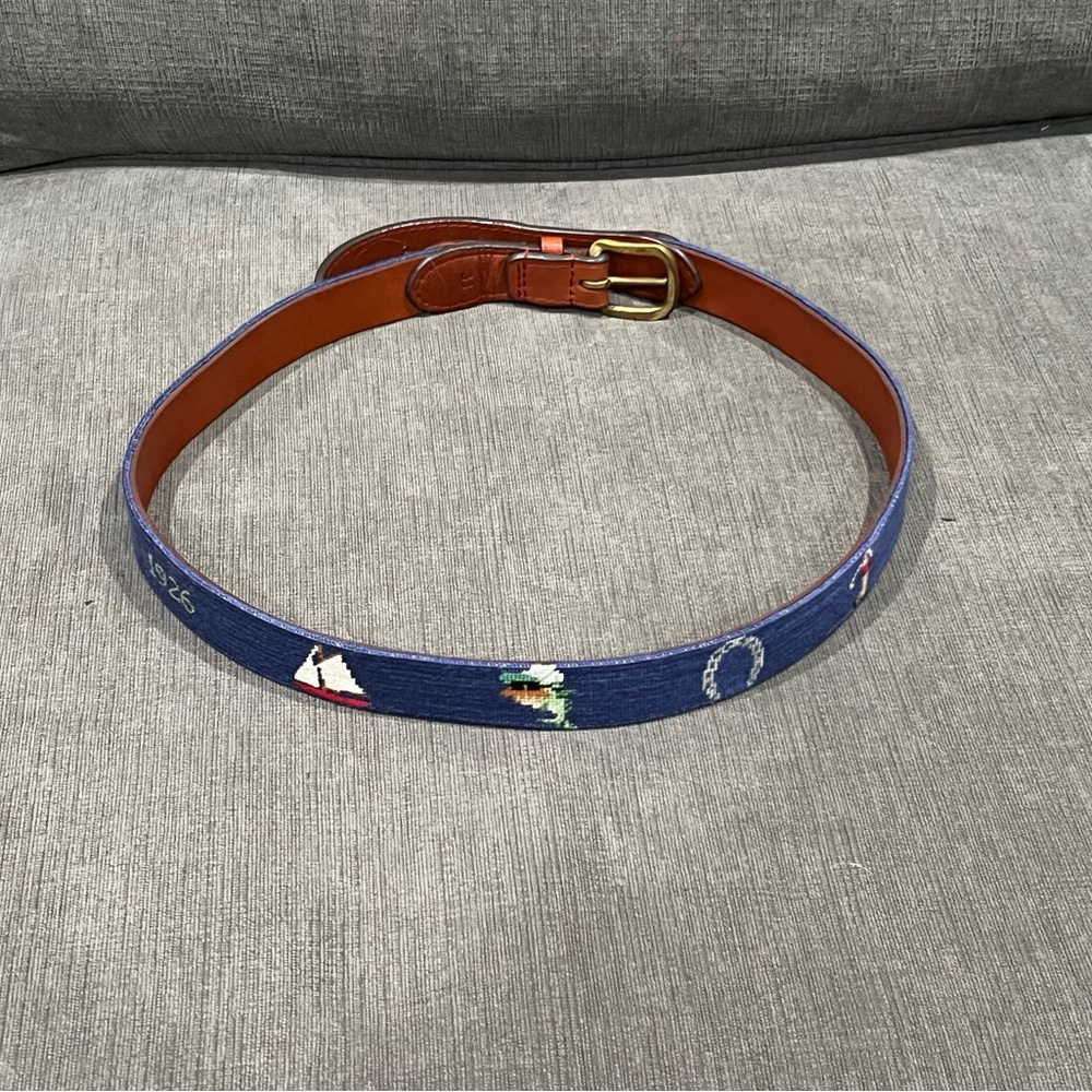 Smathers & Branson Needlepoint Belt 38